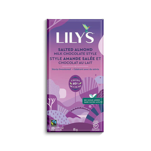 Salted Almond Milk Chocolate, 40% Cocoa, 85g bar